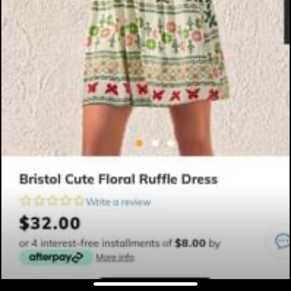 New with tags CUPSHE strapless dress- super cute! - Picture 5 of 5